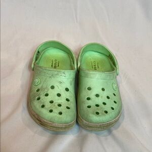 CROCS Kids Light Green Water Shoes